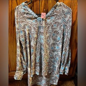 Cute blue and brown shirt